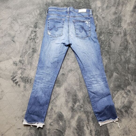 AG Adriano Goldschmied Prima Roll Up Cigarette Roll Up Jeans 27R - Picture 2 of 15